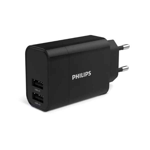 Εικόνα της Philips Φορτιστής Τοίχου 17W DLP2620 - Μαύρο