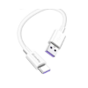 Picture of Colorway USB A to Type-C 5A cable 1m - White 