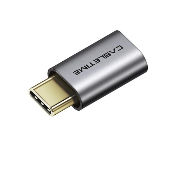 Picture of CableTime Type-C to USB-Micro Female Adapter C160 - Grey
