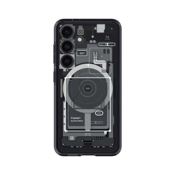 Picture of Spigen Silicone Case Samsung Galaxy S24 5G Ultra Hybrid OneTap Metal Ring MagFit - Black Matte