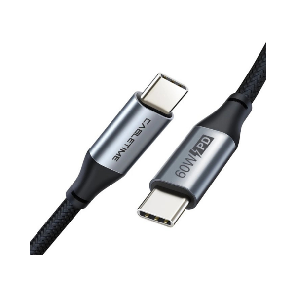 Picture of Cabletime Type-C to Type-C Cable 2m CT-CMCM - Black