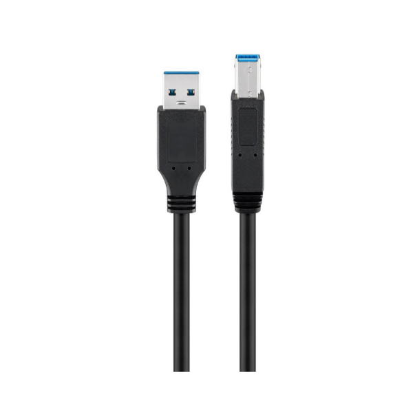 Picture of Goobay USB A 3.0 to USB Type-B cable 3m 93654 - Black 