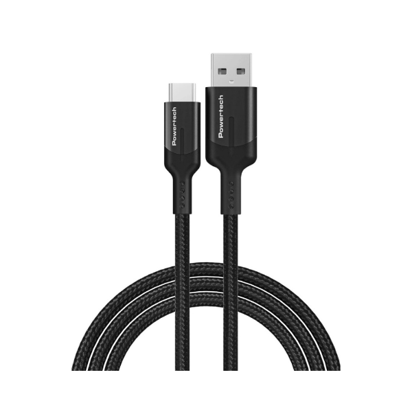 Picture of Powertech USB A to USB Type-C cable 1m PTR-0134 - Black
