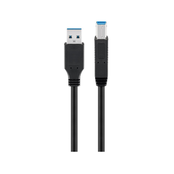 Picture of Goobay USB A 3.0 to USB Type-B cable 1.8m 93655 - Black 