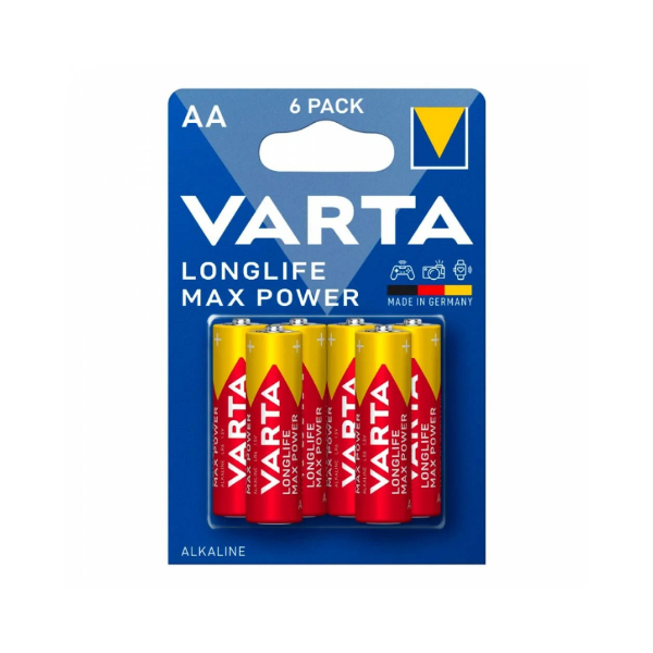 Picture of Varta Batteries Alkaline LongLife Max Power AA 1.5V 6pcs LR6