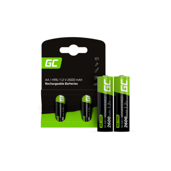 Εικόνα της Greencell Επαναφορτιζόμενες Μπαταρίες AA 1.2V 2000mAh - 2τμχ 