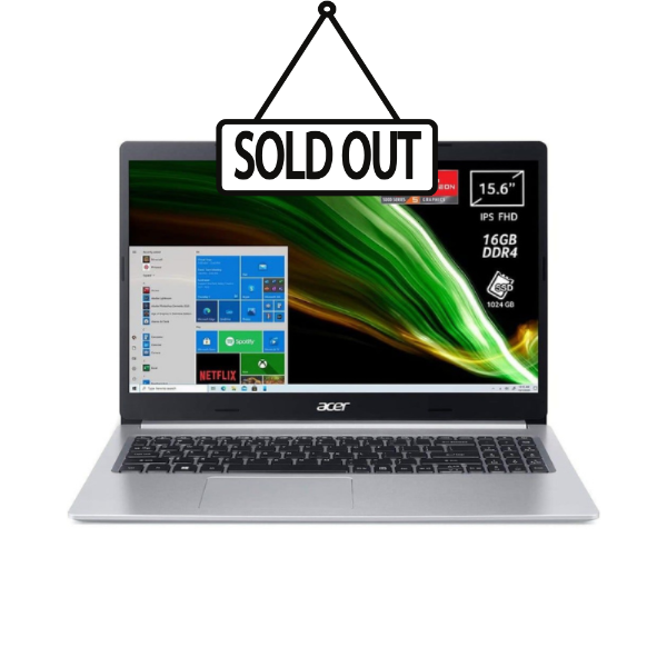 Picture of Acer Aspire 5 A515-45-R54J 15.6" FHD Ryzen 5 5500U/ 16GB DDR4/ 1TB M.2 NVMe SSD - Windows 10 Home