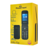 Εικόνα της Κινητό Powertech Milly Flip PTM-38 2G 2.4" με μεγάλα πλήκτρα & SOS κουμπί - Μαύρο