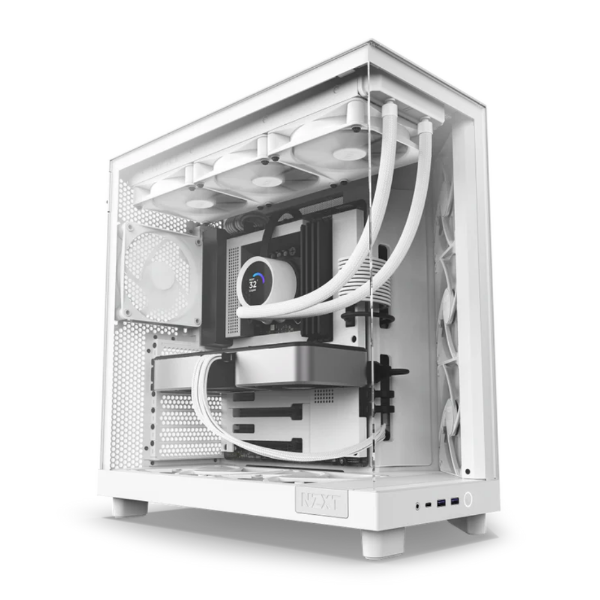 Εικόνα της Κουτί Η/Υ NZXT H6 Flow ATX Midi Tower Tempered Glass - Λευκό