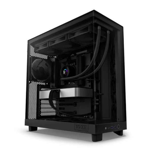 Picture of PC Case NZXT H6 Flow ATX Midi Tower Tempered Glass - Black