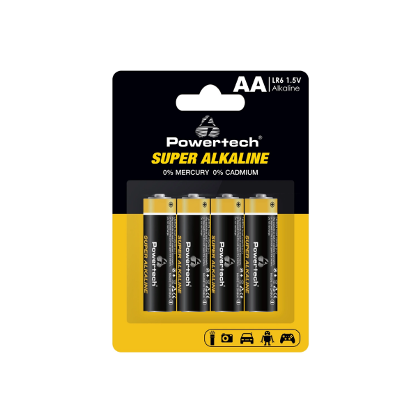 Εικόνα της Powertech μπαταρίες ΑΑ 1.5V Super Alkaline - 4τμχ