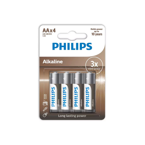 Εικόνα της Philips Μπαταρίες ΑΑ 1.5V Alkaline - 4τμχ 