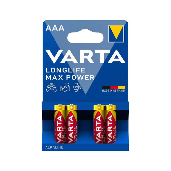 Εικόνα της Varta Μπαταρίες AAA 1.5V Longlife Max Power - 4τμχ