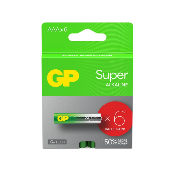Picture of GP  Batteries AA 1.5V Super Alkaline - 6pcs