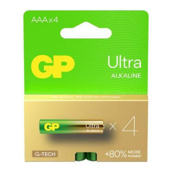 Εικόνα της GP  Μπαταρίες AAA 1.5V Ultra Alkaline - 4τμχ 