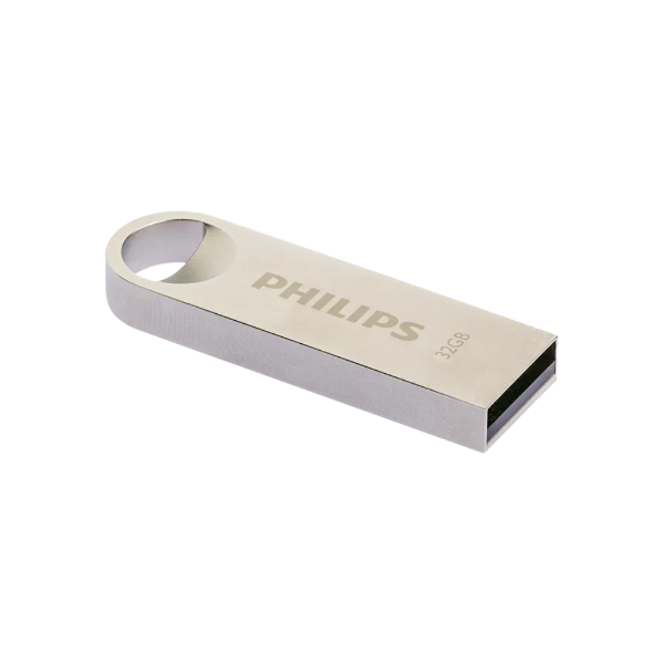 Εικόνα της Philips Moon 32GB USB 2.0 Aluminium Flash Drive - Ασημί