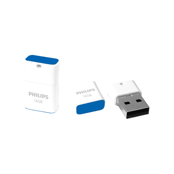 Εικόνα της Philips Pico 16GB USB 2.0 Flash Drive - Λευκό