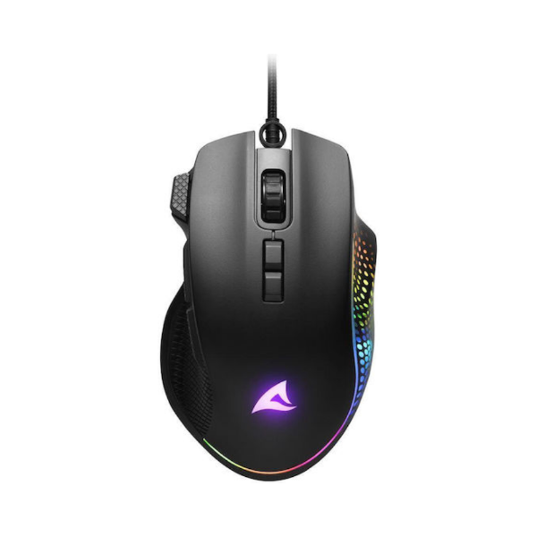 Εικόνα της Sharkoon Shark Force III Ενσύρματο Gaming Ποντίκι Optical 12800dpi RGB 1.8m - Μαύρο