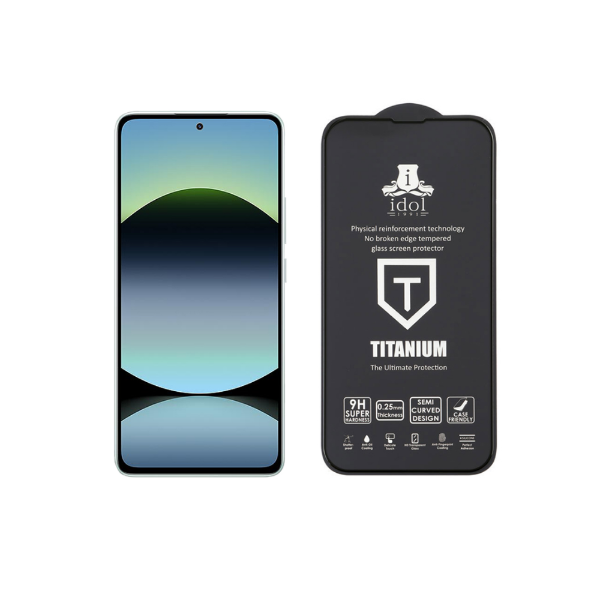 Εικόνα της Idol 1991 Tempered Glass Xiaomi Redmi Note 14 5G Titanium Semi Curved- Mαύρο 