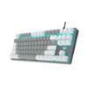 Εικόνα της Aula F3287 Ενσύρματο Gaming Μηχανικό Πληκτρολόγιο RGB Tenkeyless 1.6m - Λευκό/Γκρι
